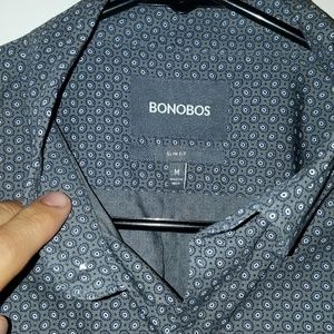 Bonobos mens medium slim casual print shirt